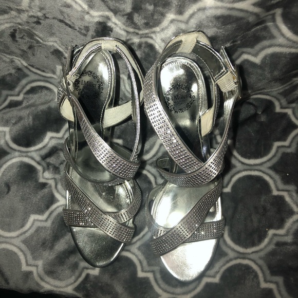 LMiller blinged out heeled sandals - Picture 3 of 5